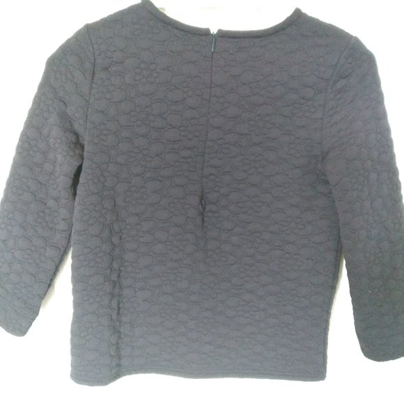 Brooks Brothers girl L quilted navy blue top with zipper closure - Picture 2 of 5